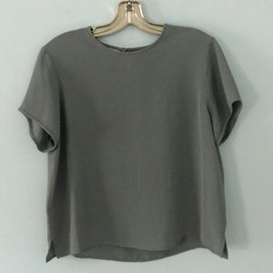 Vintage Moss Green Blouse